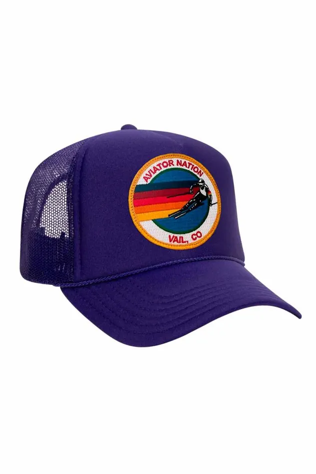 Kids Trucker Hats Aviator Nation Signature Vail 8211 Vintage Foam Trucker
