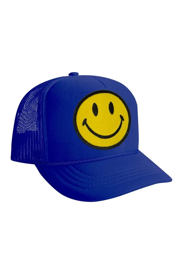 Kids Trucker Hats Aviator Nation Smiley Vintage Trucker Hat
