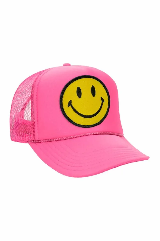 Kids Trucker Hats Aviator Nation Smiley Vintage Trucker Hat