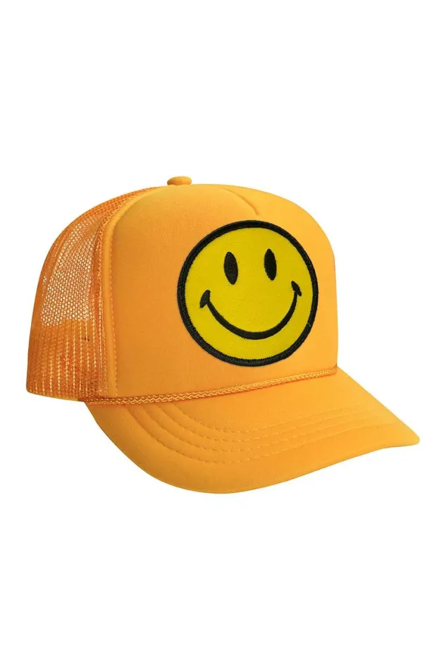 Kids Trucker Hats Aviator Nation Smiley Vintage Trucker Hat