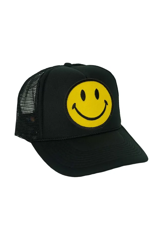 Kids Trucker Hats Aviator Nation Smiley Vintage Trucker Hat
