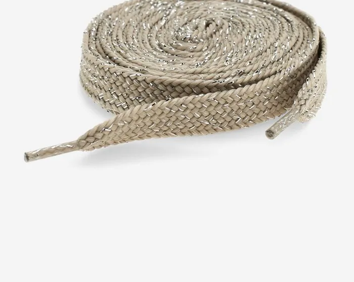 Laces and Accessories WomensMens P448 Shoelaces NutSilver