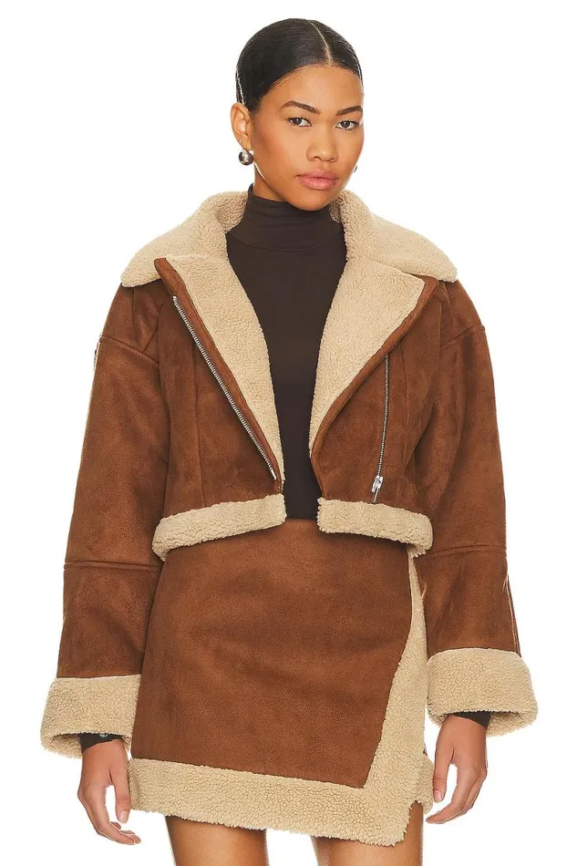 Lea Jacket Tan Women Lovers and Friends Jackets and Coats
