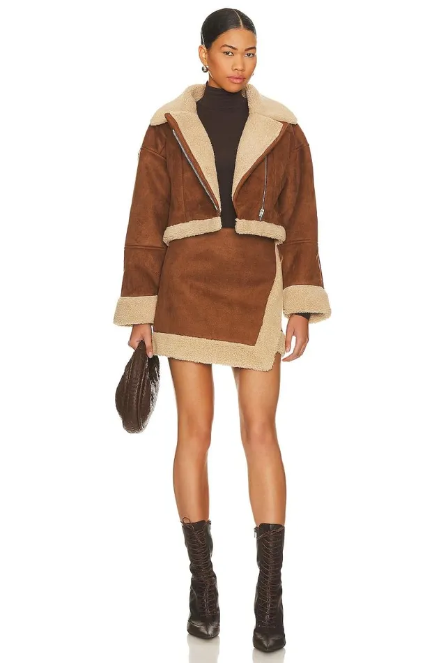 Lea Jacket Tan Women Lovers and Friends Jackets and Coats