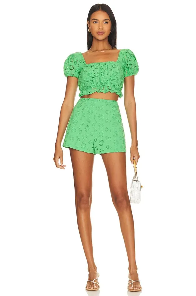 Leah Short Green Women Lovers and Friends Shorts