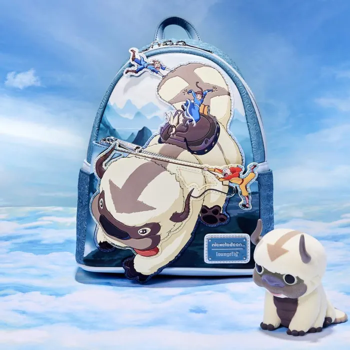 Limited Edition Avatar The Last Airbender Appa Pop and Bag Bundle Unisex Loungefly Backpacks