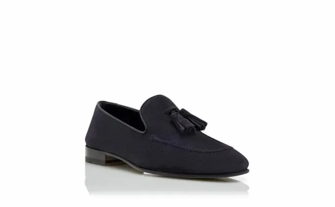 Loafers Men Manolo Blahnik CHESTERNavy Blue Suede Loafers Loafers Men Manolo Blahnik CHESTERNavy Blue Suede Loafers
