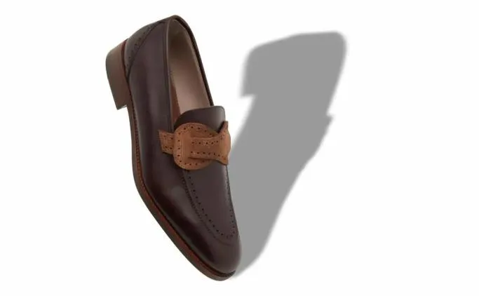 Loafers Men Manolo Blahnik GEORGIOYBrown Calf Leather Loafers