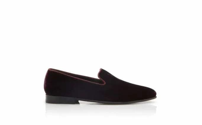 Loafers Men Manolo Blahnik MARIO VELVETDark Purple Velvet Loafers Loafers Men Manolo Blahnik MARIO VELVETDark Purple Velvet Loafers