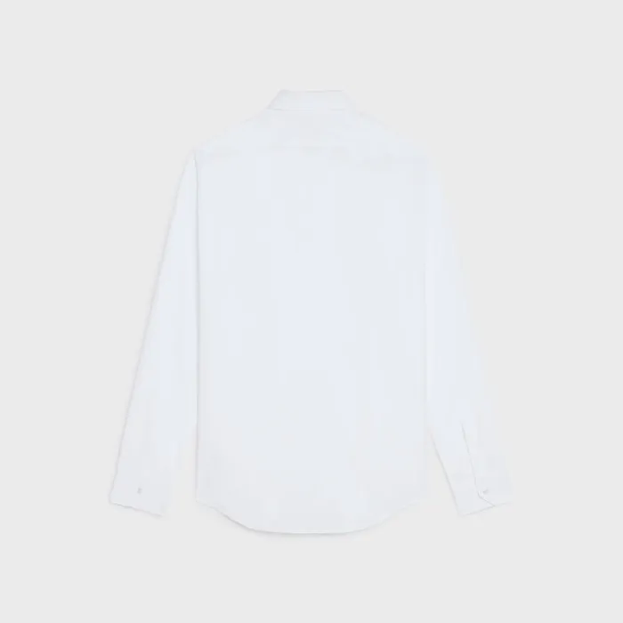 Loose Shirt In Cotton Poplin White Men CELINE SHIRTS