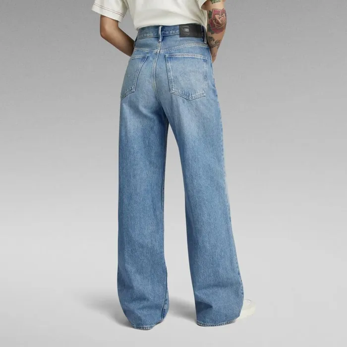Loose Women GStar RAW Deck 20 High Loose Jeans Faded Blue Pool
