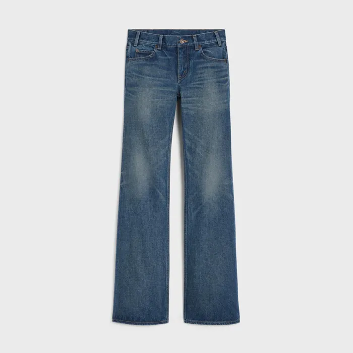 Low Flare Jeans In Dark Union Wash Denim Dark Union Wash Women CELINE PANTS AND SHORTS Low Flare Jeans In Dark Union Wash Denim Dark Union Wash Women CELINE PANTS AND SHORTS