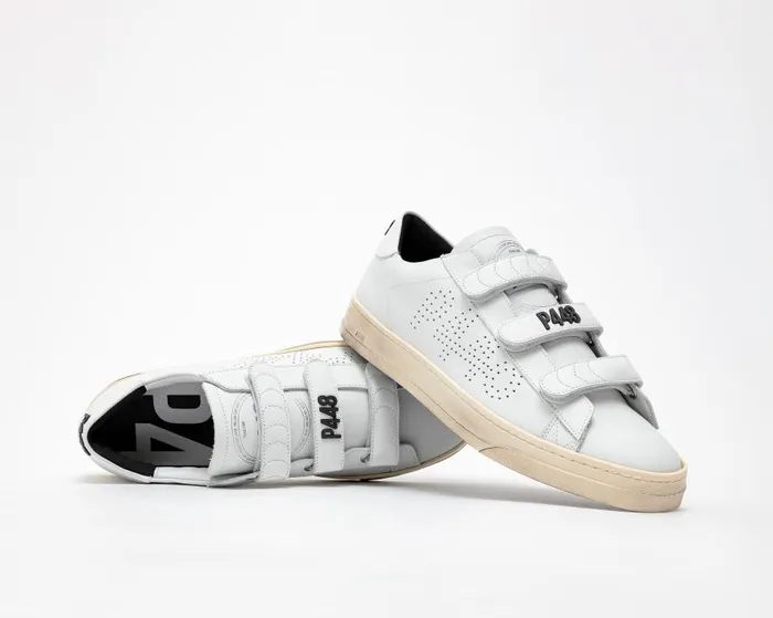 Low Tops Mens P448 Jack Velcro White