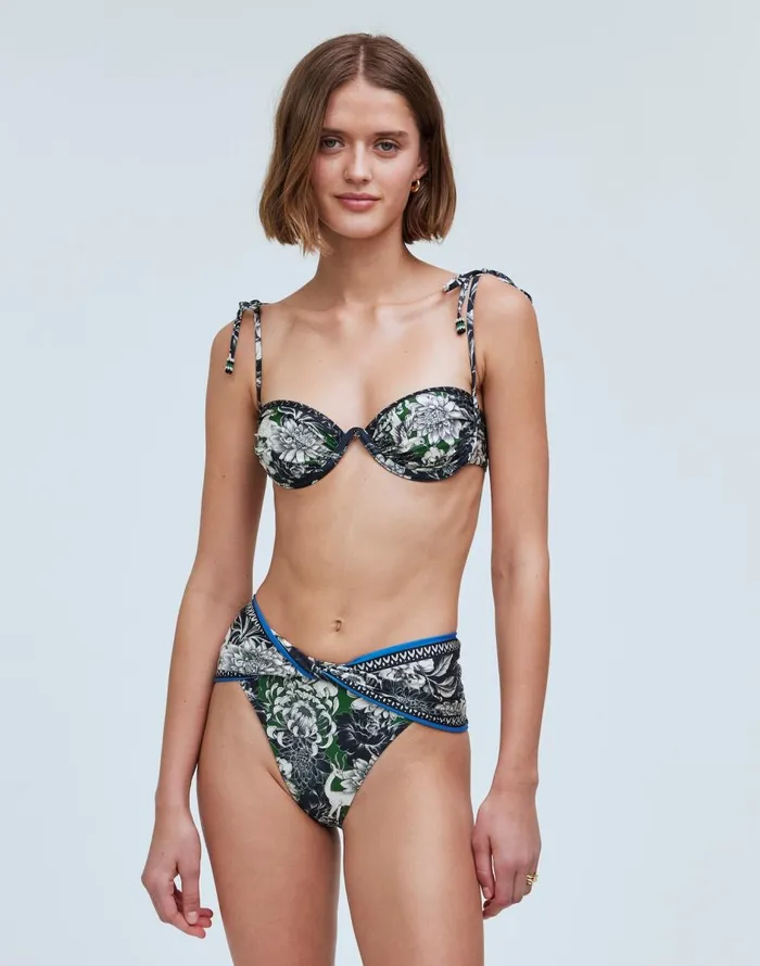 Madewell Agua Bendita Lily Bikini Bottom Multi Women Swim
