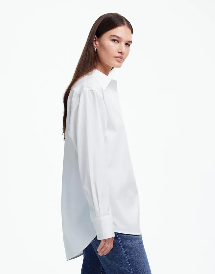 Madewell Alexa Chung For Madewell Poplin ButtonUp Shirt Eyelet White Women Tops and Shirts