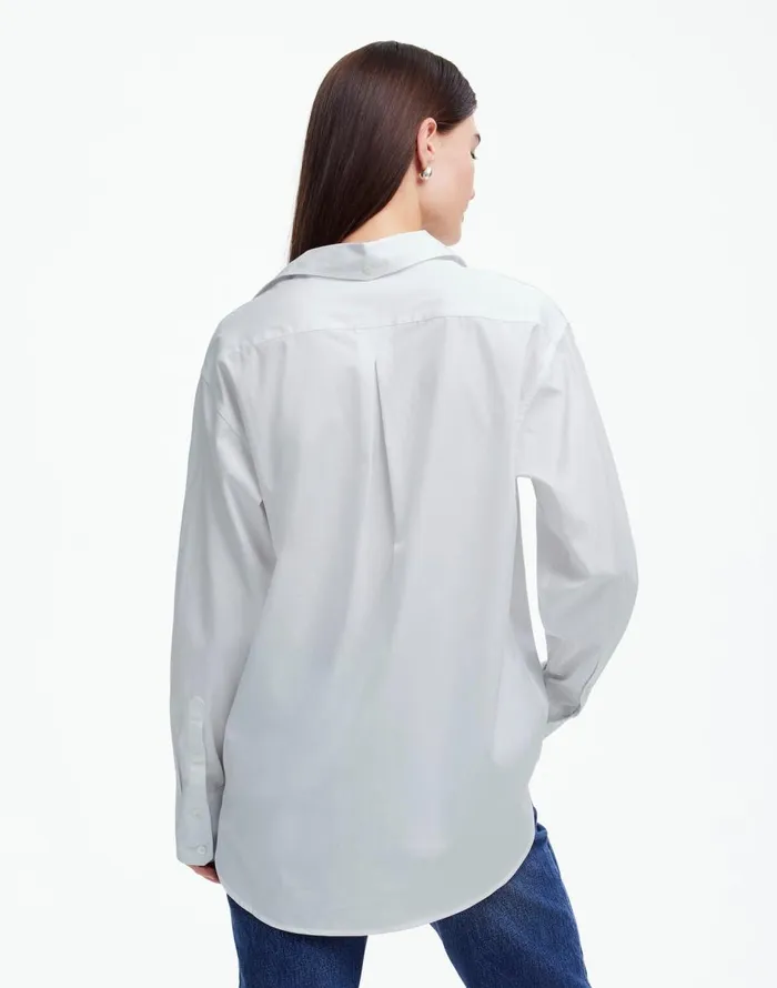 Madewell Alexa Chung For Madewell Poplin ButtonUp Shirt Eyelet White Women Tops and Shirts