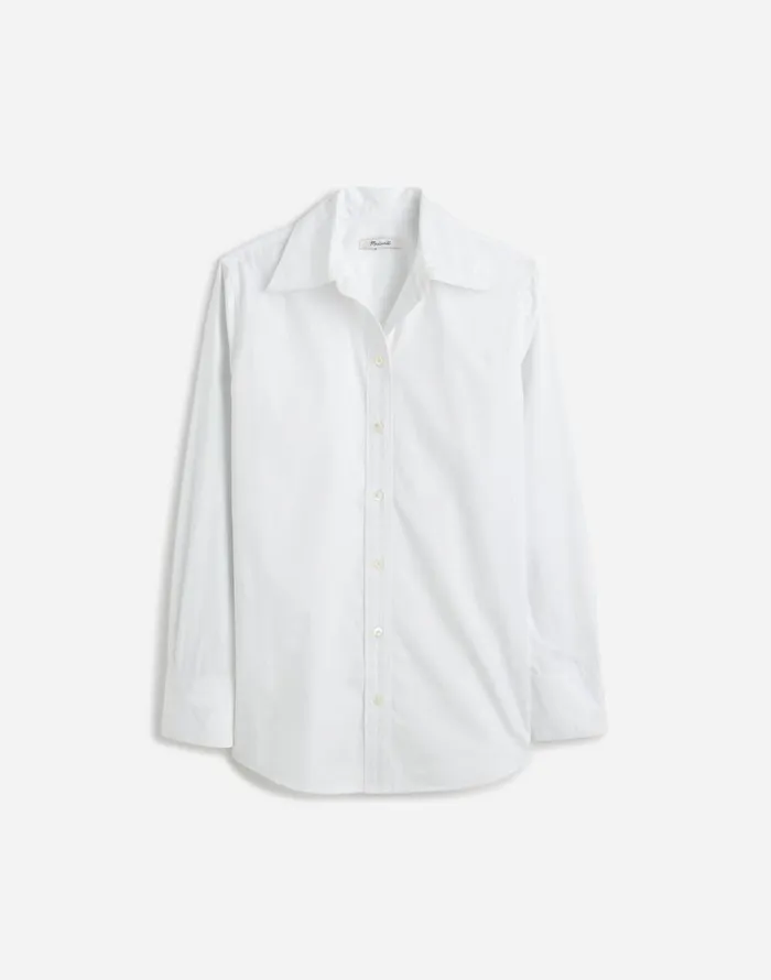 Madewell Alexa Chung For Madewell Poplin ButtonUp Shirt Eyelet White Women Tops and Shirts