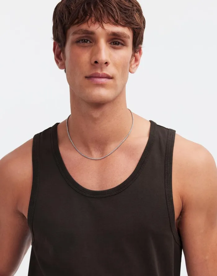 Madewell Allday Tank Black Coal Men Tees