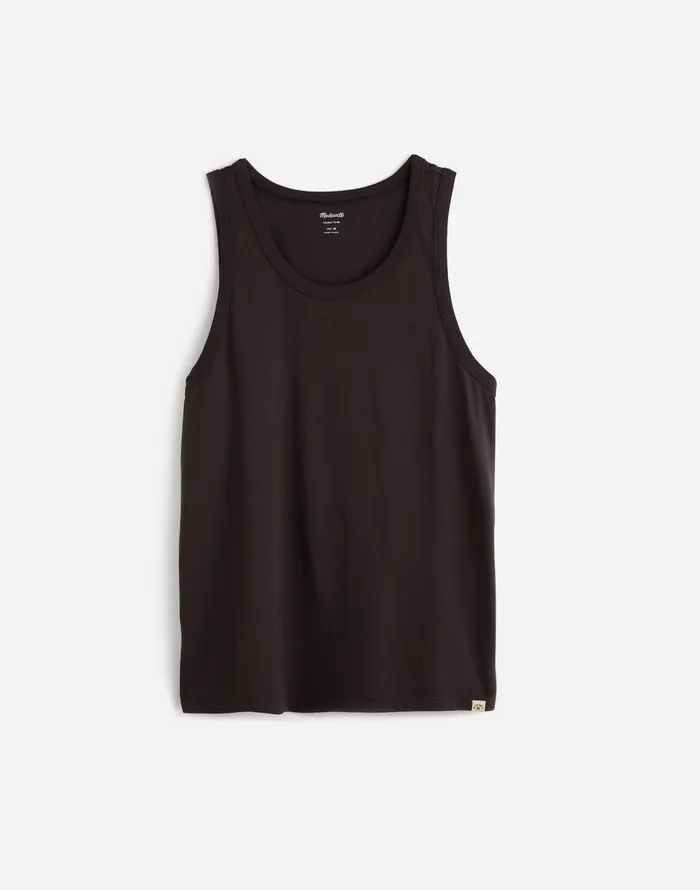 Madewell Allday Tank Black Coal Men Tees