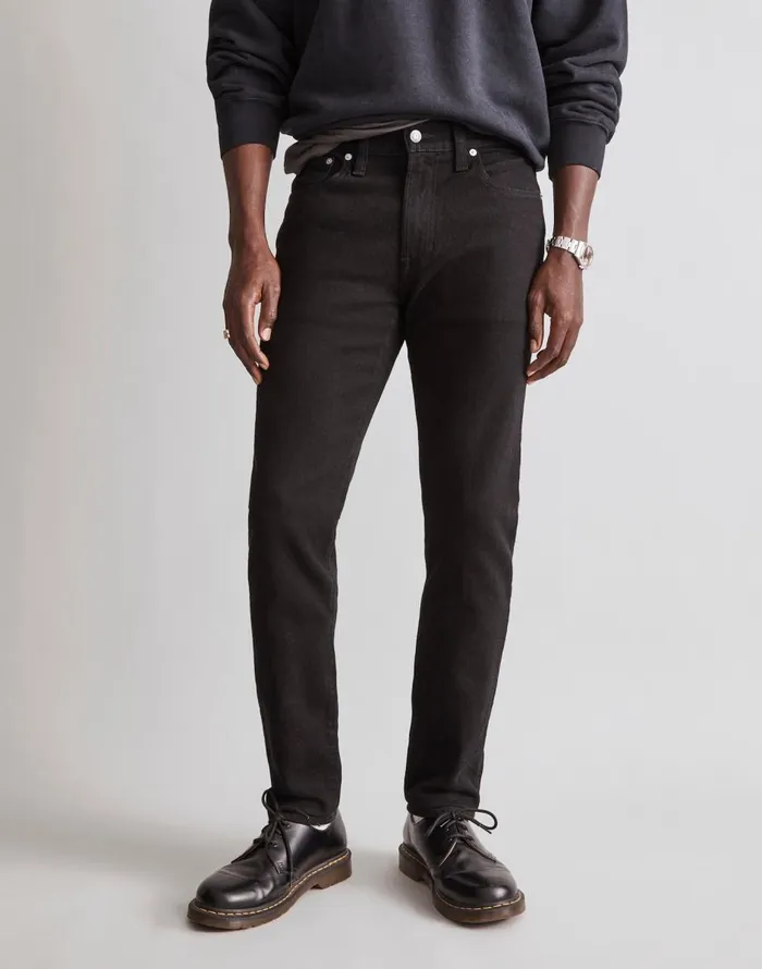 Madewell Athletic Slim Jeans Black Men Jeans