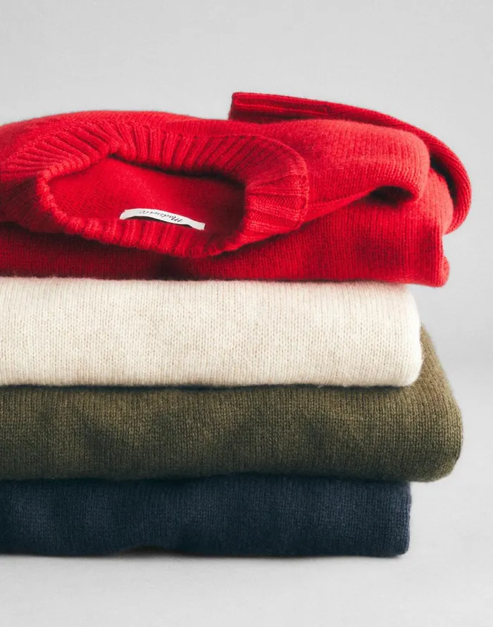 Madewell Crewneck Sweater In SoftWool Foliage Green Men Sweaters