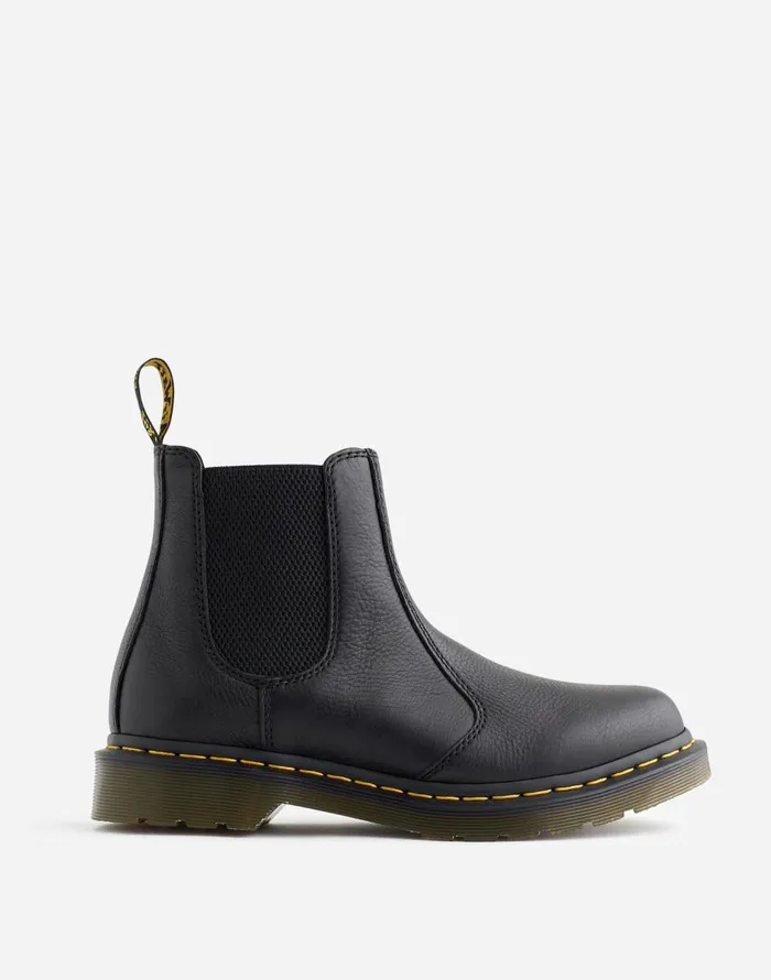Madewell Dr Martens 2976 Chelsea Boots In Leather Black Virginia Women Boots