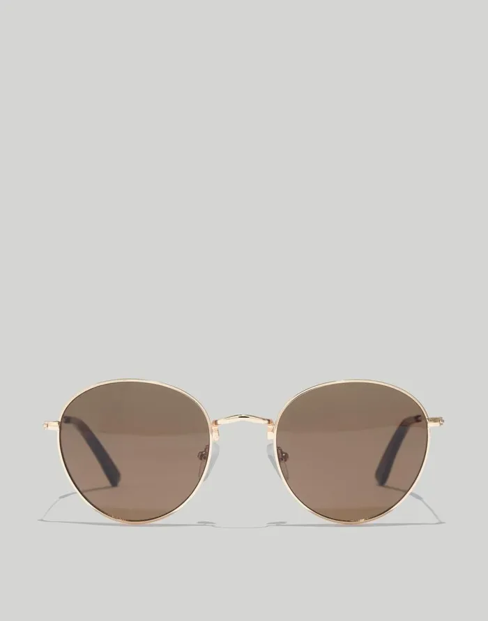Madewell Fest Sunglasses Golden Brown Women Sunglasses