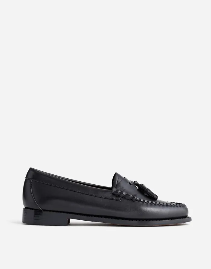 Madewell GHBASS Layla Weejuns Loafers In Leather Black Women Flats and Loafers