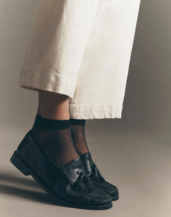 Madewell GHBASS Layla Weejuns Loafers In Leather Black Women Flats and Loafers