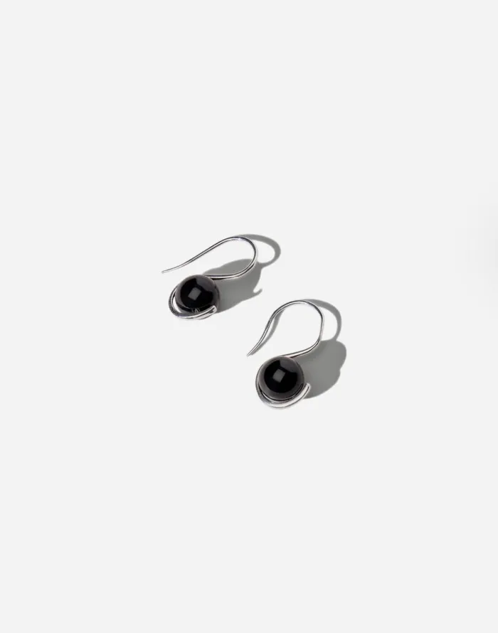 Madewell Maslo Jewelry Wrap Earrings Black Onyx Sterling Silver Silver Women Jewelry Madewell Maslo Jewelry Wrap Earrings Black Onyx Sterling Silver Silver Women Jewelry
