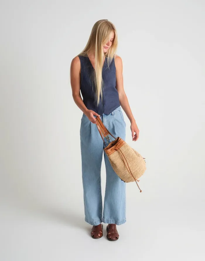 Madewell MINGA Crocheted Transito Backpack Natural Women Bags