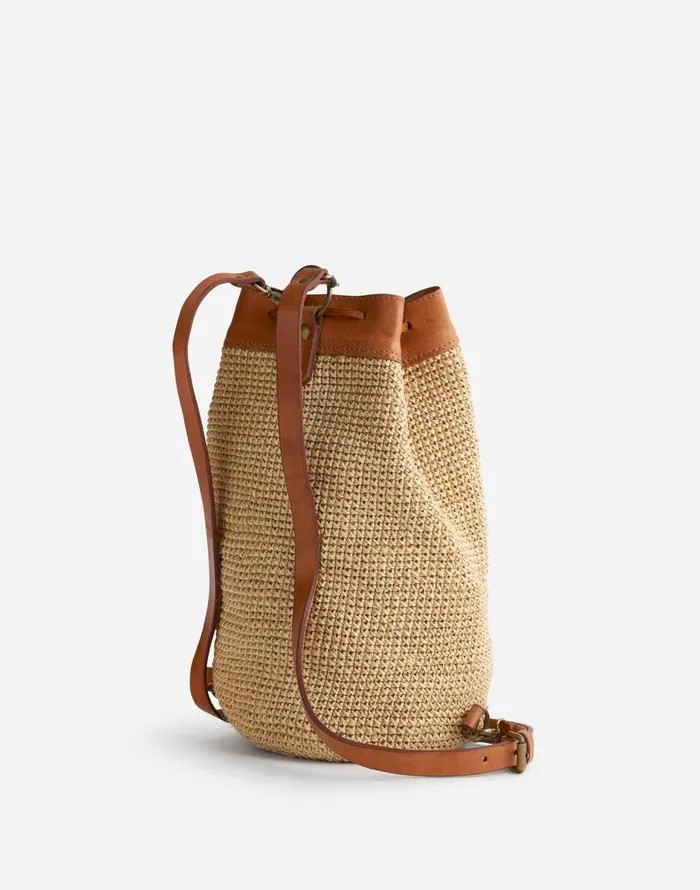 Madewell MINGA Crocheted Transito Backpack Natural Women Bags
