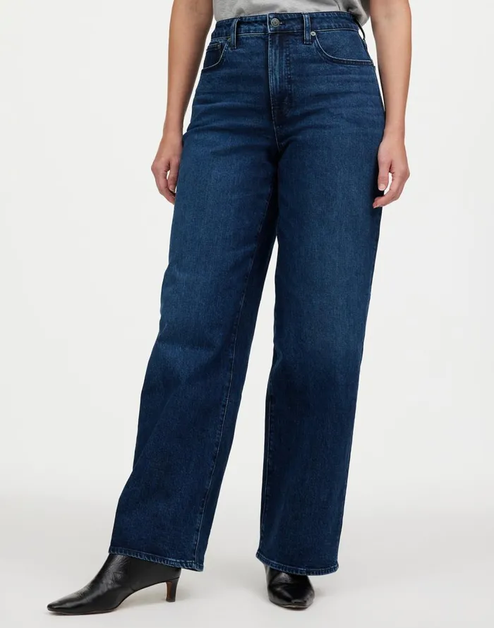Madewell The Curvy Perfect Vintage WideLeg Jean Nighthawk Wash Women Jeans