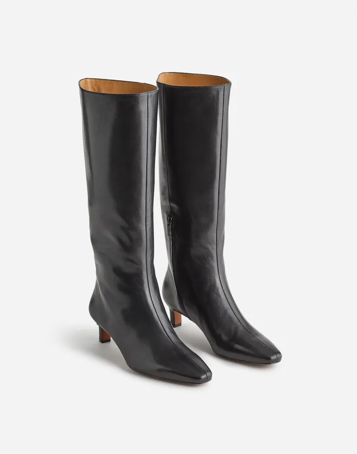 Madewell The Dimes KittenHeel Knee Boot True Black Women Boots
