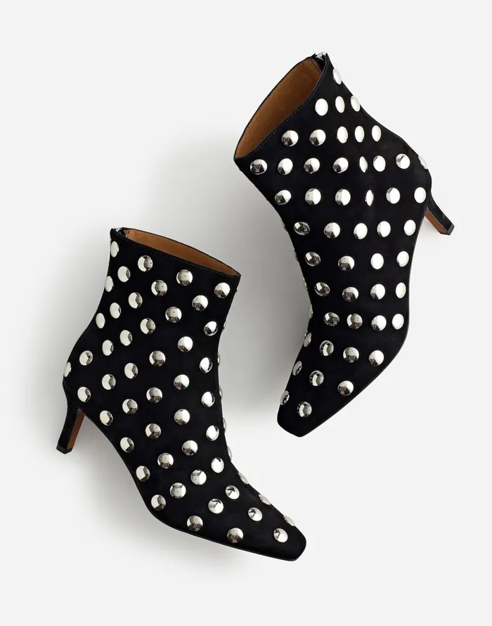 Madewell The Dimes StilettoHeel Ankle Boot True Black Multi Women Boots