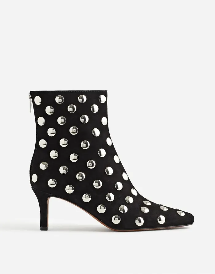 Madewell The Dimes StilettoHeel Ankle Boot True Black Multi Women Boots