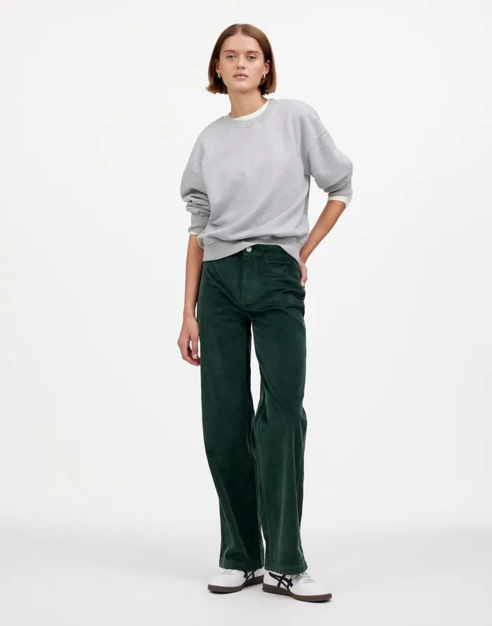 Madewell The Emmett WideLeg Pant In Corduroy Welt Pocket Edition Luxury Forest Women Pants Madewell The Emmett WideLeg Pant In Corduroy Welt Pocket Edition Luxury Forest Women Pants