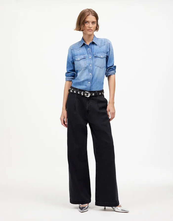 Madewell The Harlow WideLeg Jean Airy Denim Edition Hollenbeck Wash Women Jeans Madewell The Harlow WideLeg Jean Airy Denim Edition Hollenbeck Wash Women Jeans