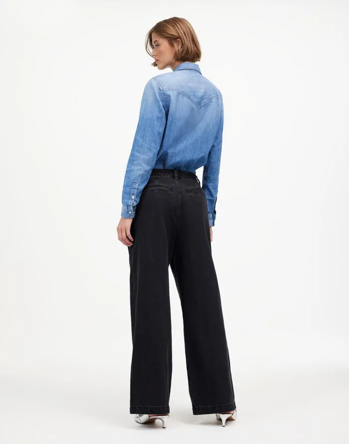 Madewell The Harlow WideLeg Jean Airy Denim Edition Hollenbeck Wash Women Jeans