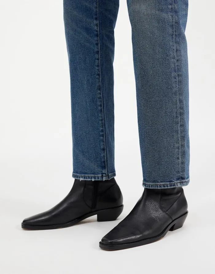 Madewell The Idris Ankle Boot True Black Women Boots