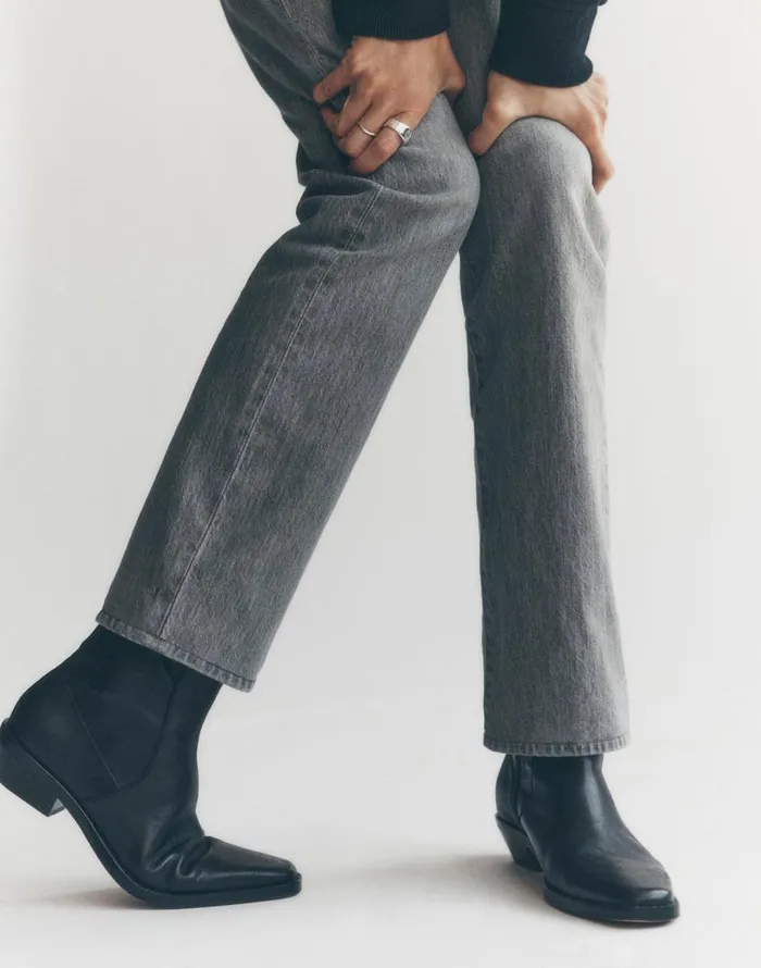 Madewell The Idris Ankle Boot True Black Women Boots