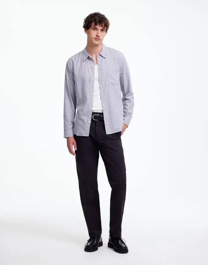 Madewell The Perfect Shirt In Softdrape Twill Holiday Tattersall Twill Men Shirts