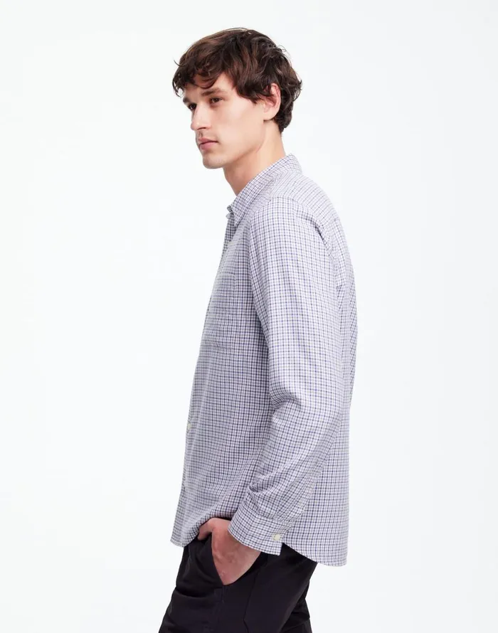 Madewell The Perfect Shirt In Softdrape Twill Holiday Tattersall Twill Men Shirts