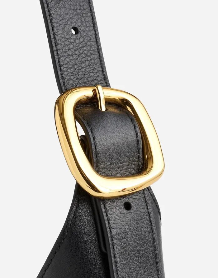 Madewell The SculpturalBuckle Shoulder Bag True Black Women Bags