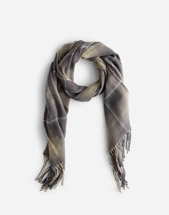 Madewell Wool Scarf Black Coal Men Hats and Scarves