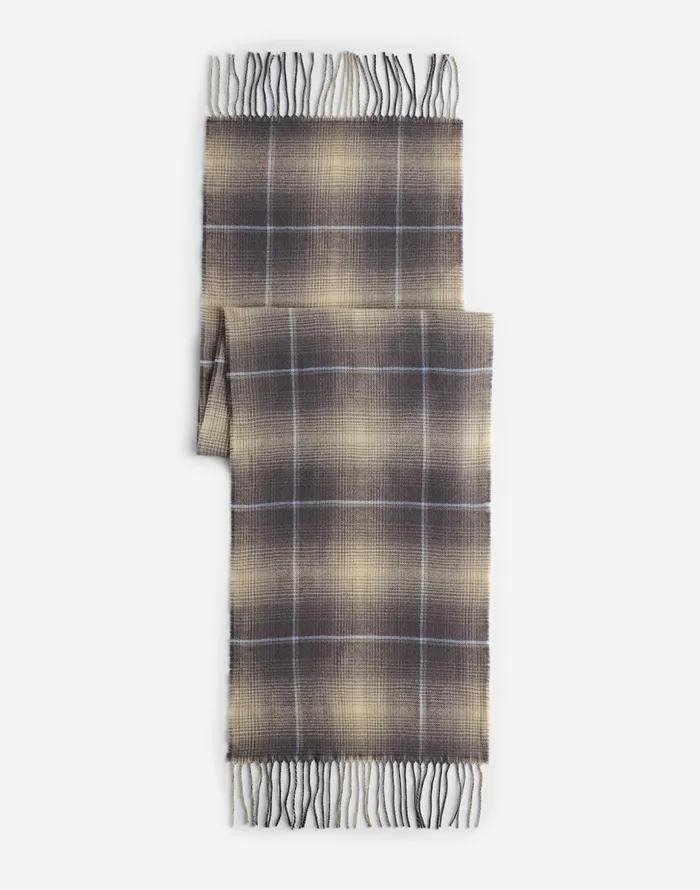 Madewell Wool Scarf Black Coal Men Hats and Scarves