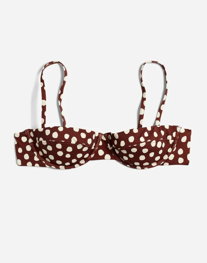 Madewell Zulu and Zephyr Currant Spot Bikini Top Currant Spot Women Swim