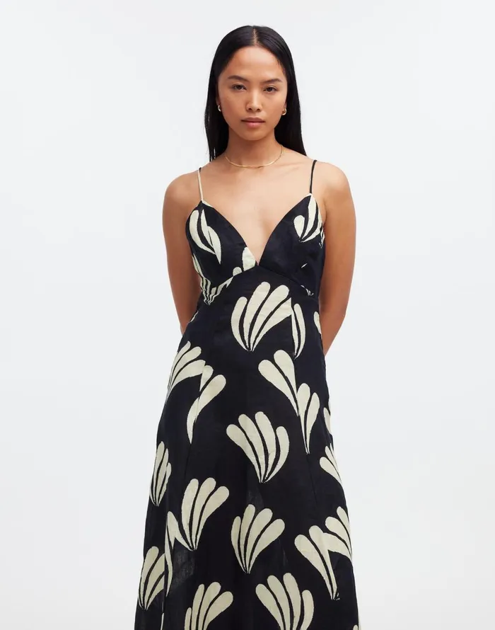 Madewell Zulu and Zephyr Palm Linen Dress Palm Women Swim