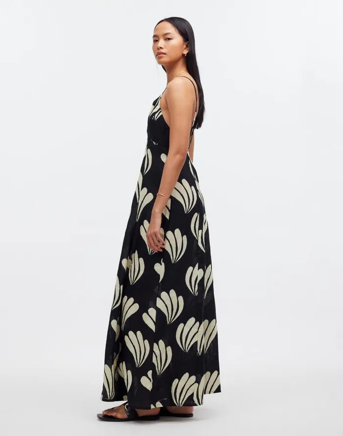 Madewell Zulu and Zephyr Palm Linen Dress Palm Women Swim