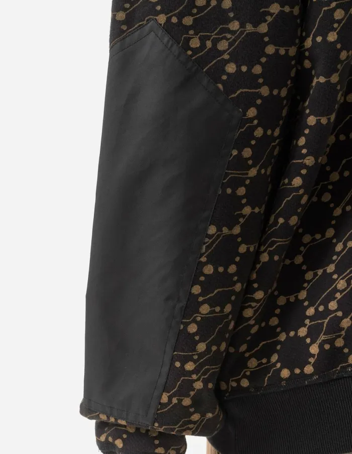 Maharishi Crew Sweats 6038 Honeycomb Snakeskin Crew Sweat BlackGold 8211 Men